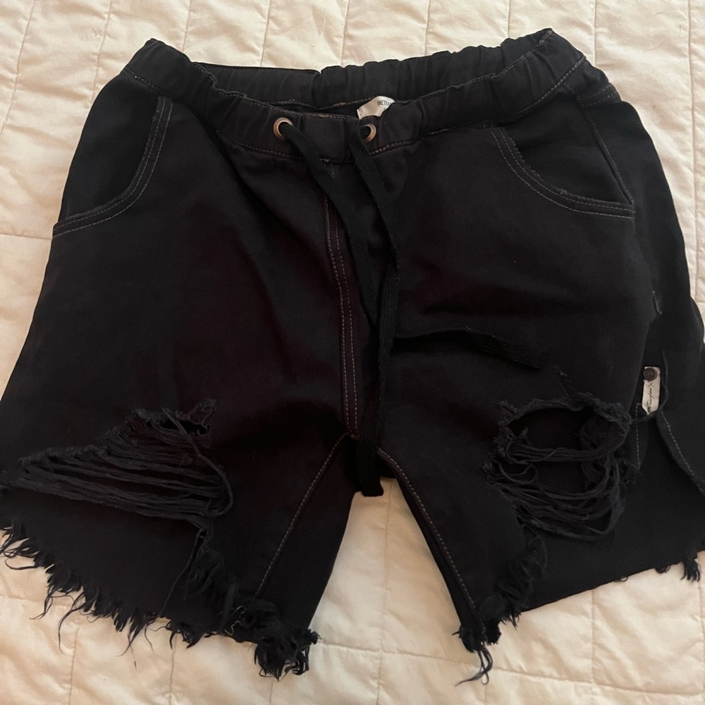 One Teaspoon shorts, black, size medium